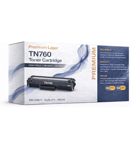 Amazon.com: TN760 Toner Cartridge Black, Compatible with Brother